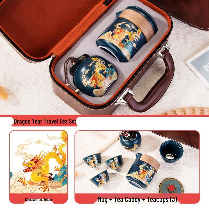 Shangqi Portable Ceramic Travel Tea Set