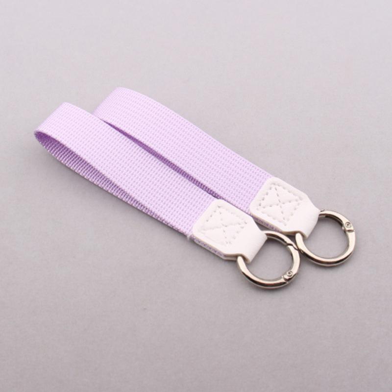 Portable Canvas Key Ring Lanyard Fashion Weave Strap Pendant for Bag Car Key Decor Teen Daily Commute Accessories