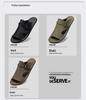 Men's Breathable Cowhide Beach Slippers - Soft Sole Roman Sandals, Size 47