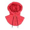 Winter Ultralight Down Hooded Hats For Women Men Warm Ring Scarf Balaclava Hat Neck Zippper Drawstring Coat Scarf Short Tank Top