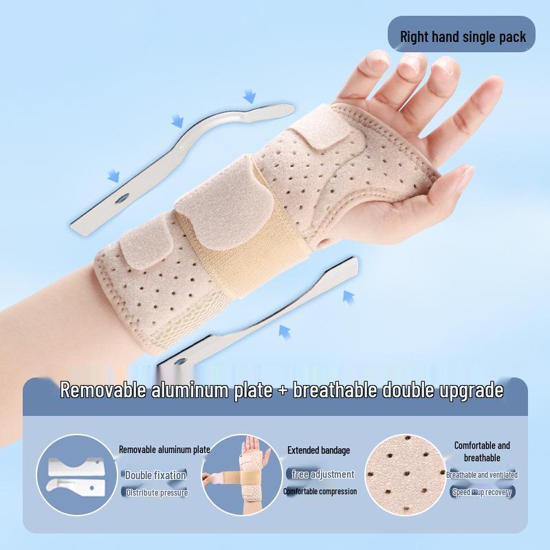 Double Aluminum Plate Wrist Support Brace for Tendon Sheath and Sprain Fixation