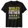 Weltweit okayster Vater Lustige Papa-Witze Sternebewertung Neuheit T-Shirt