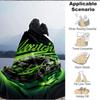 1pc Lamborghini, Racing Car Flannel Blanket [Cozy Throw Blanket] For Sofa, Bed, Travel, Camping, Livingroom, Office, Couch, Chair, And Bed