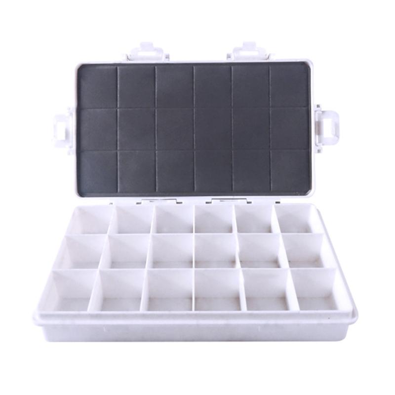 Plastic Paint Box 12/18/24 Wells Leakproof Paint Storage Case For Watercolor Oil Acrylic Paints Artists Art Supplies