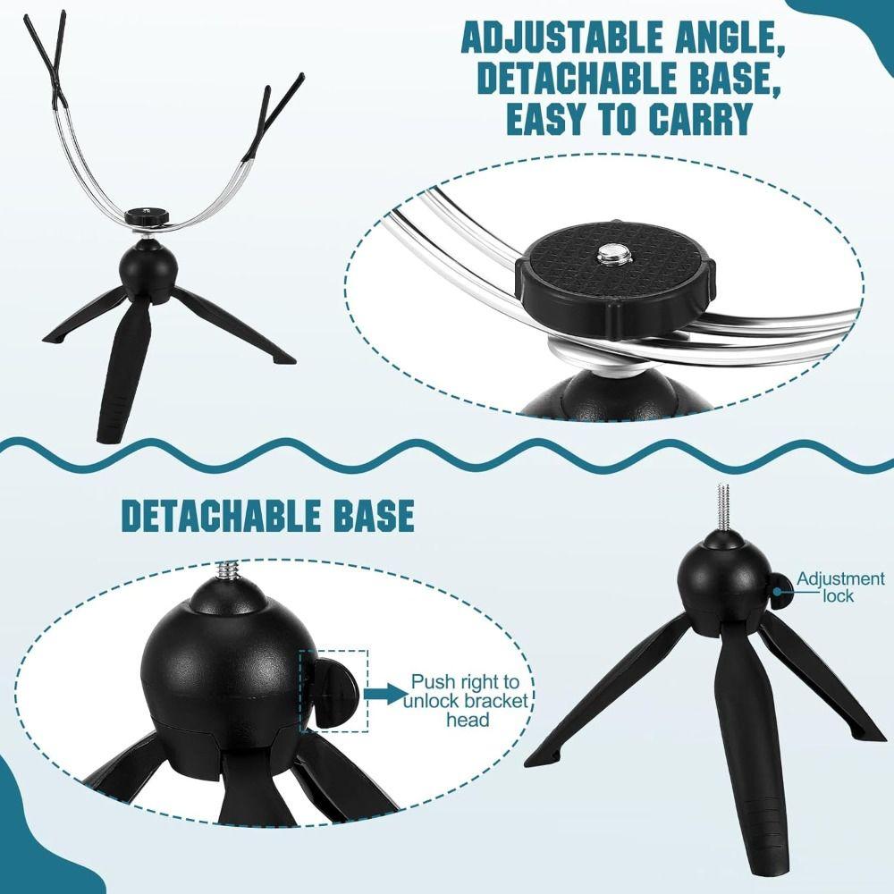 Folding Fishing Rod Stand 360° Adjustable Ice Pole Holder Ice Fishing Rod Rack  Ice Fishing