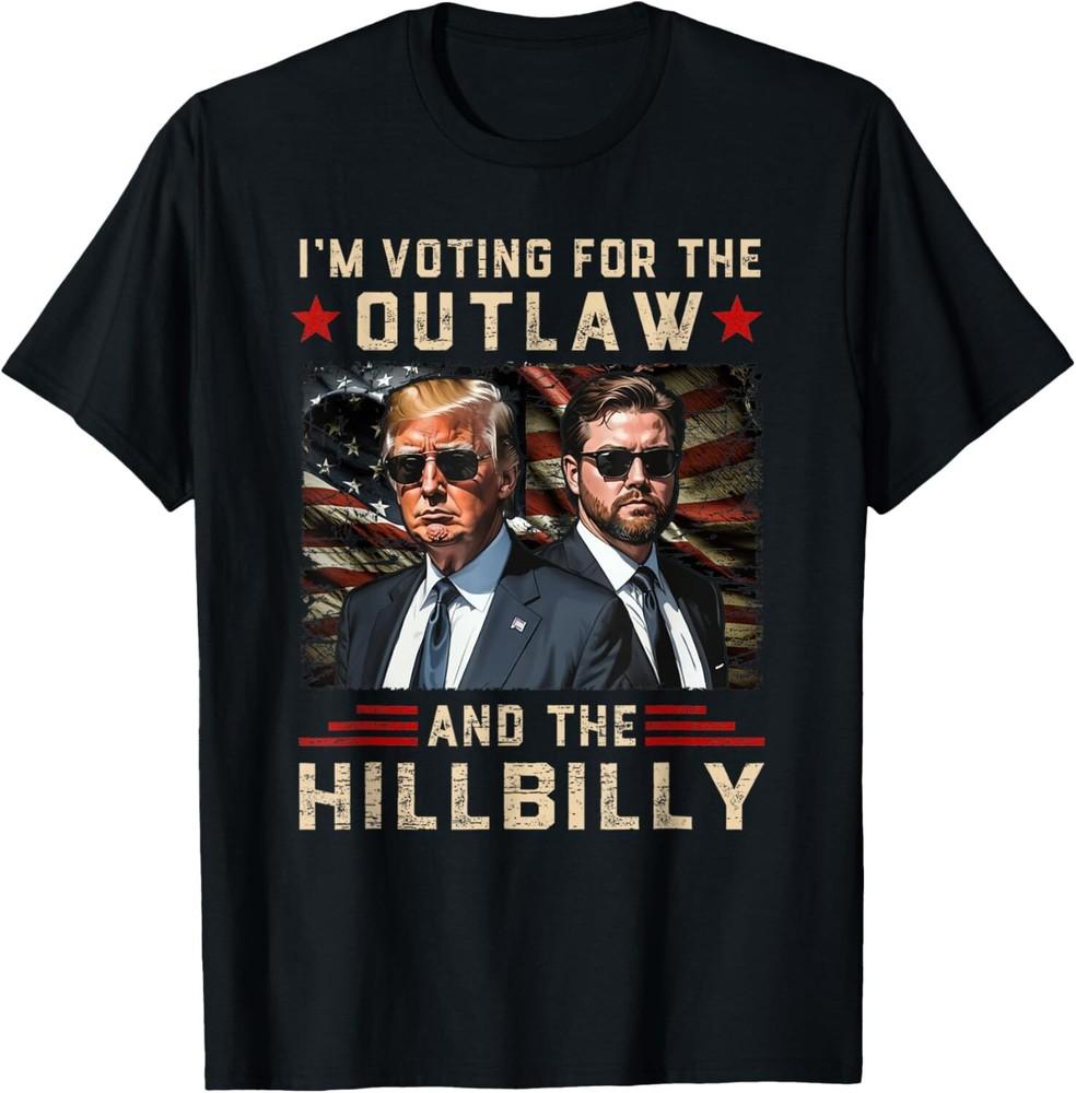 SALE Trump 2024 Flag Outlaw Hillbilly J.D.Vance 2024 Donald Trump Unisex T-Shirt Unisex T-Shirt XXXL