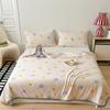 Pink Flower Pattern Quilt Breathable Comfortable Air-conditioning Quilted Quilt Skin-friendly Multi-functional Thin Blanket
