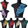 Fashion 3D Sequin Flower Patches Handmade Embroidery Embroidered Patches DIY Handwork Patches Wedding Dress