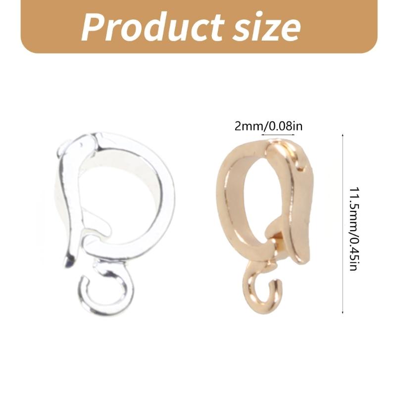 Elegant Bracelet Clasp Fastener Practical Jewelry Fastener Clasps Accessory for Bracelet and Necklace Crafters