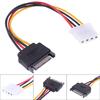 Sata To Ide Power Cable 15 Pin Sata Male To Molex Ide 4 Pin Female Cable Adapter