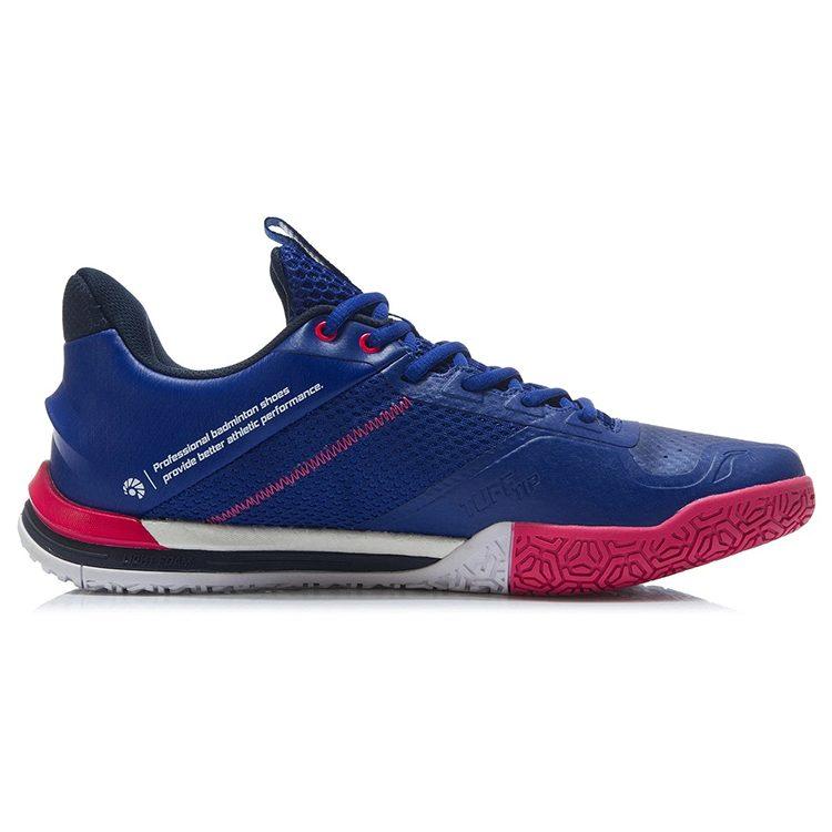 Li Ning Saga SE Badminton Shoes Men's Low Top Blue AYZR007-2
