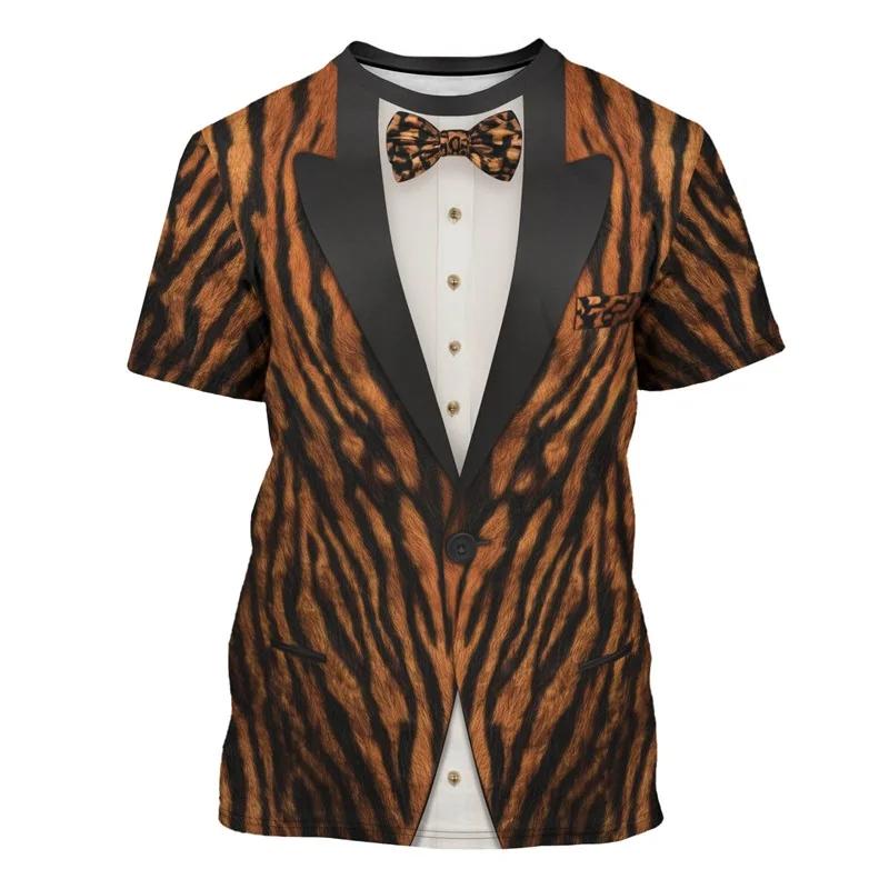 Fun Role-playing Costume Round Neck Short Sleeved Tailcoat THE Pirate Captain Pattern Men's T-shirt New Fashionable Party Top