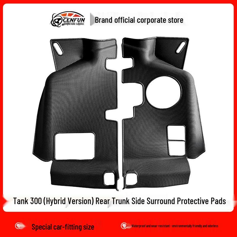 24-Year WEY Tank 300 Eco-Friendly TPE Floor Mats & Trunk Backrest Pad