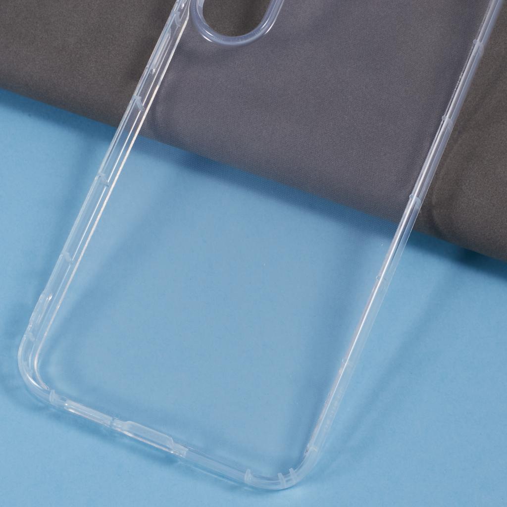For Samsung Galaxy S23 FE Transparent TPU Cover Phone Case Airbag Protection (Big Rear Lens Hole)