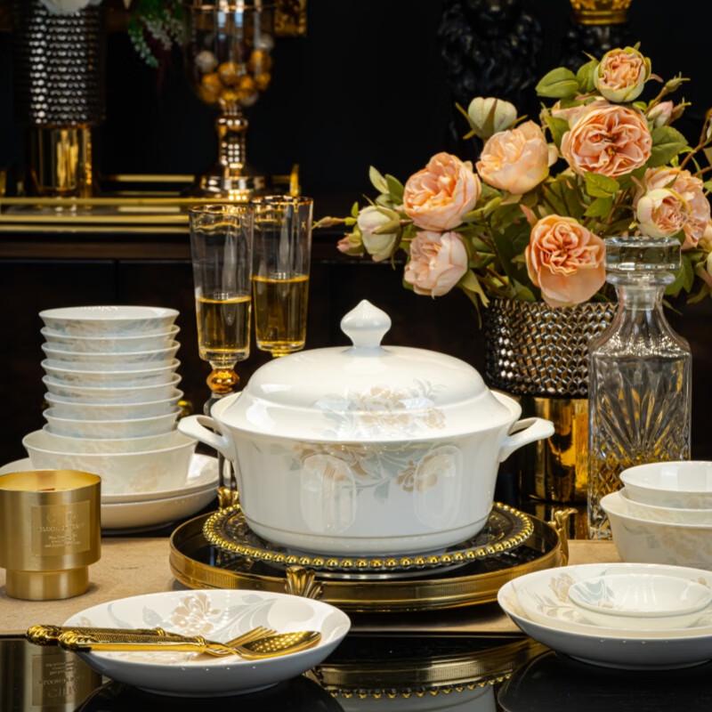 Jingdezhen Yaqing 78-Piece Ceramic Dinnerware Set