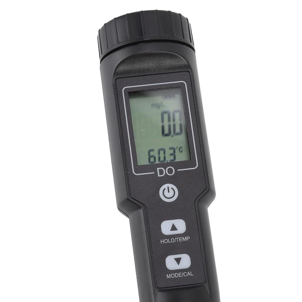 Dissolved Oxygen Meter Detachable Probe Digital Screen Display Dissolved Oxygen Sensor For Aquarium Experiment Research Without Backlit