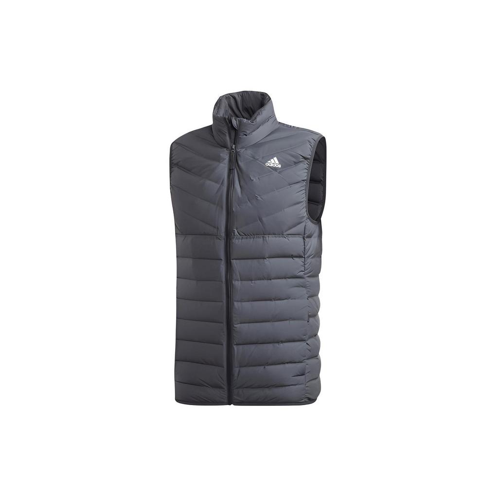 Adidas Down Vests Men's Gray Moderate DZ1425