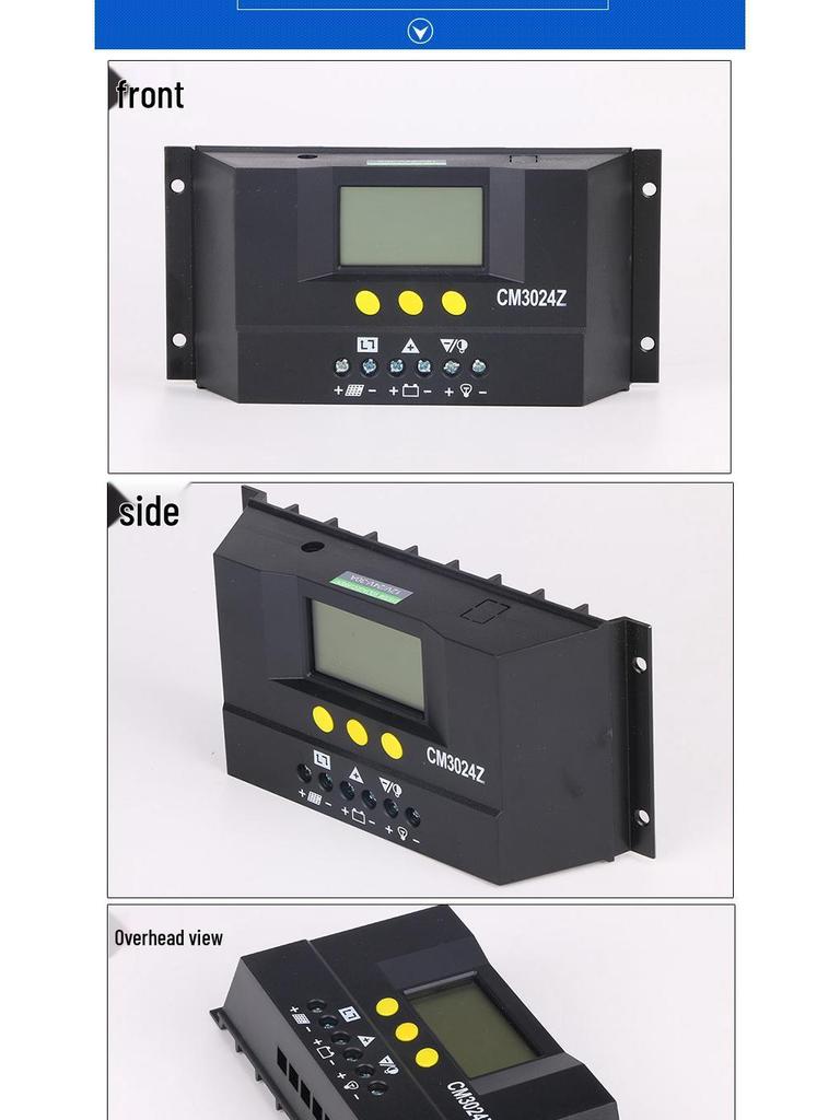 CM3024 Solar Controller: 12V/24V Auto-ID for Charging & Discharging Photovoltaic Systems