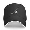 UnisexS Adjustable Baseball Cap with Golf Club Casual Sports Design Hand Washable Suitable for Golf Sandwich Baseball Cap