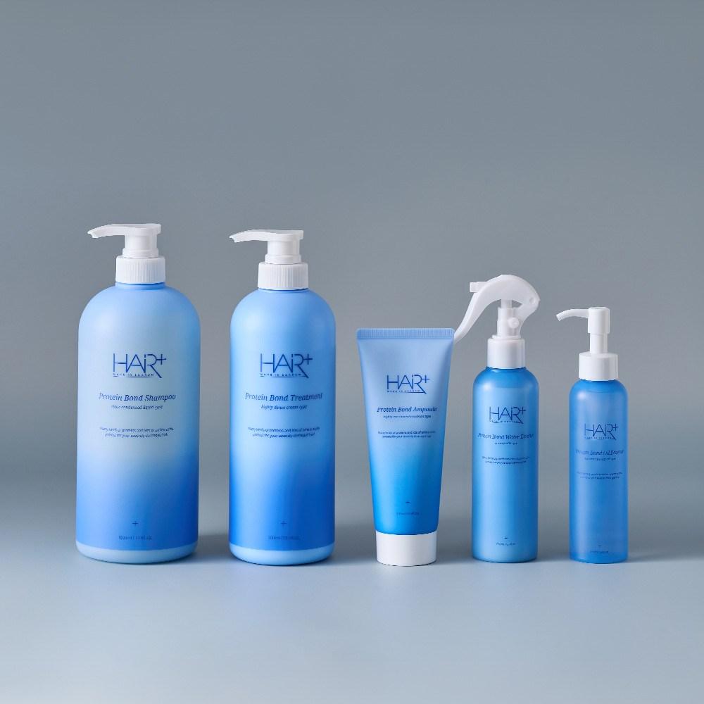 Hair Plus Protein Bond 5-teiliges Haarpflege-Set: Shampoo 1000ml + Kur 700ml + Ampulle 145ml + Wasser 200ml + Öl 150ml (1 Satz)