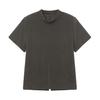 Nau W Fagus Modal Mock Neck T-Shirt Dark Brown