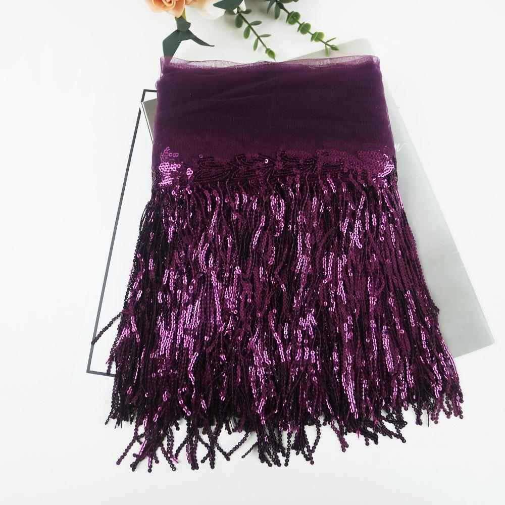 10 Yards DIY Accessories Lace Ribbon 20cm Width Glitter Tassels Decorative Trimmings Dance Costume