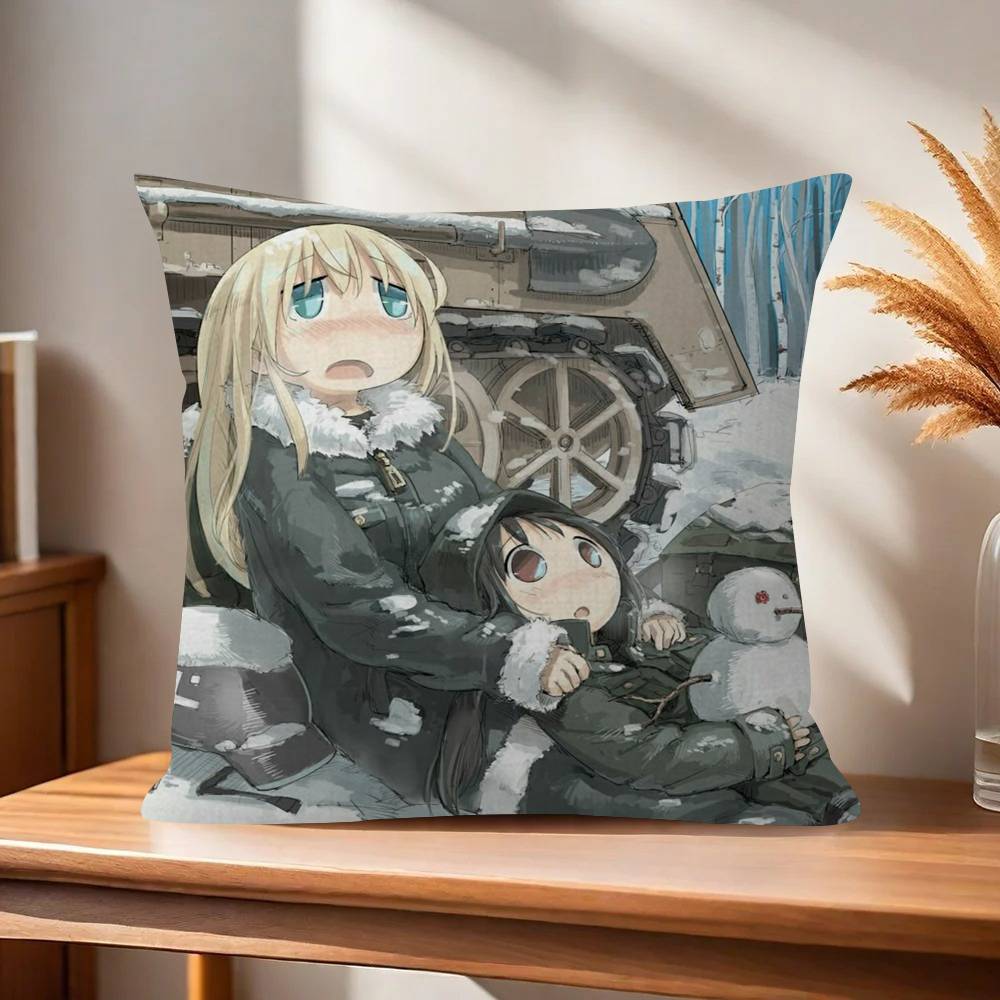 Anime Girls LLast Tour   Maple Design Cushion Cover Happy Autumn Harvest Decor Holiday Decorati Pillow Cover