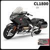 1/9 Honda Gold Wing Tour GL1800 Alloy Die Cast Motorcycle Model Vehicle Collection Sound and Light Off Road Autocycle Toys Car