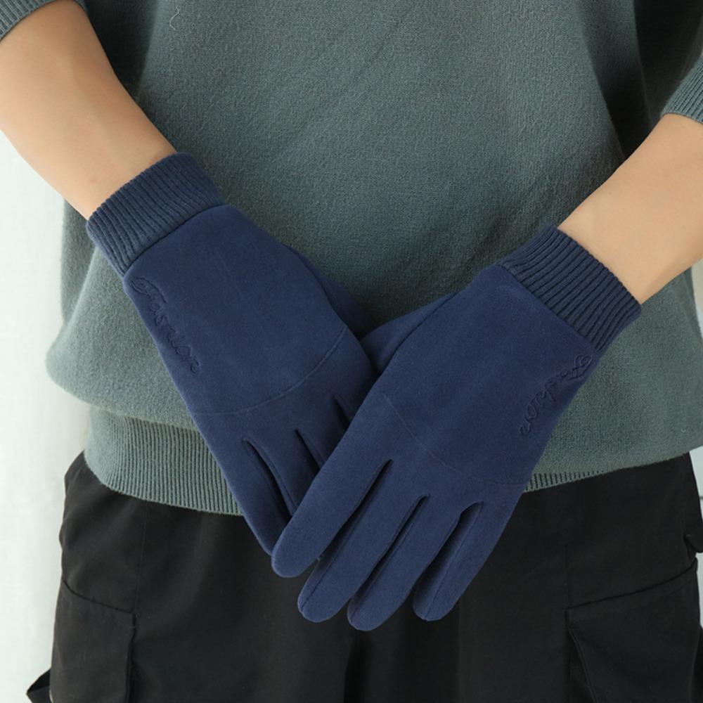 Warm Touch Screen Gloves Full Finger Skiing Gloves New Windproof Cold Proof Gloves Autumn Winter