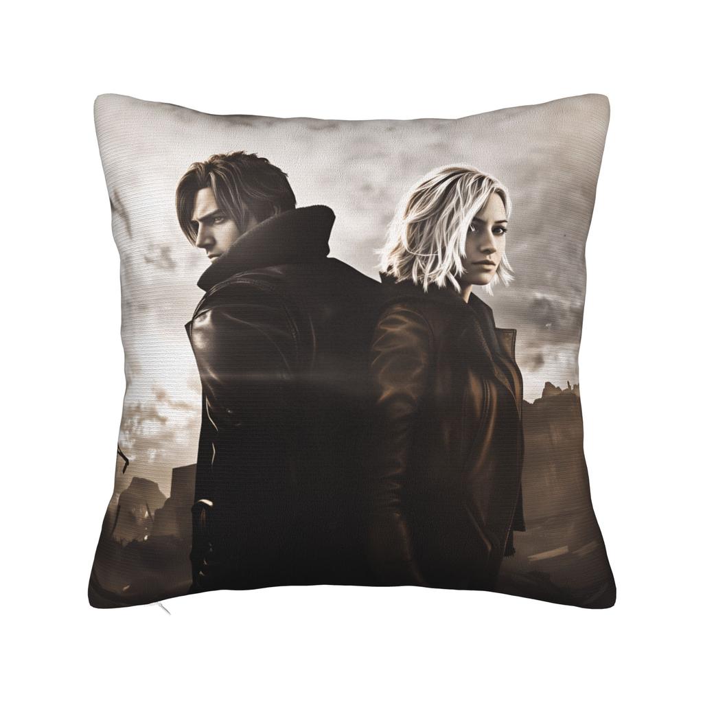 Residents Evils Pillow Case Graphic Pillow Cover For Living Room Bed Chair Vintage Pillowcases