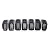 7PCS Grille Covers ABS Painted Glossy Black Replacement for Jeep Cherokee 2014 2018