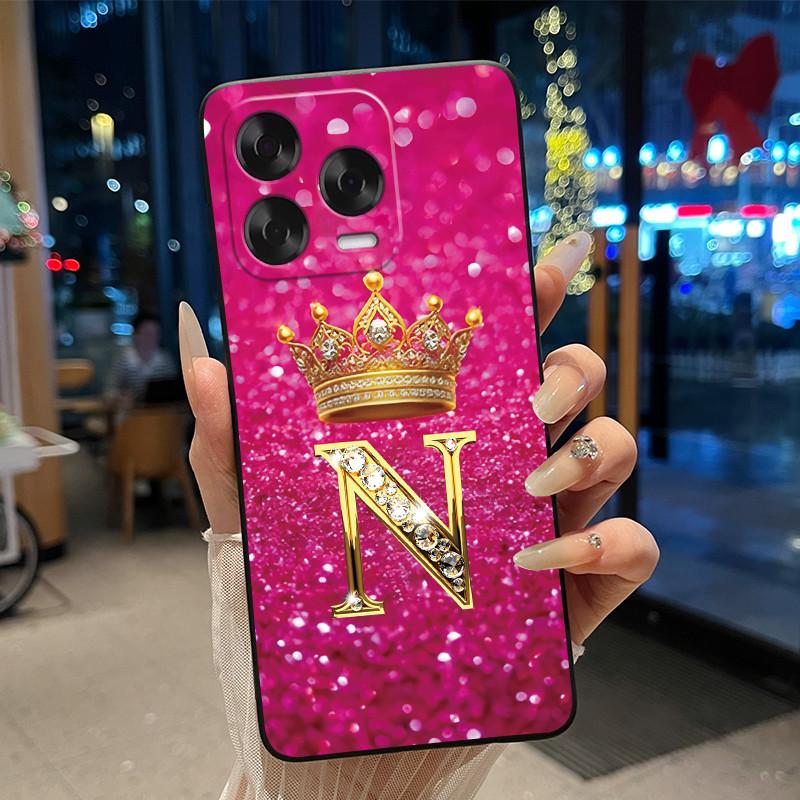 Case For ZTE Blade V70 Vita/Nubia V70 Design Soft Silicone Black Case Shockproof Beautiful Trendy Crown Letter Pattern Shell