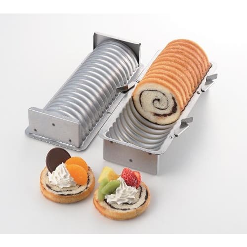 Tiger Crown Silver Bread Pan, 80 x 232 x 80mm, Wave-Shaped Steel with Aluminum Plating, Wave Pattern, 2390