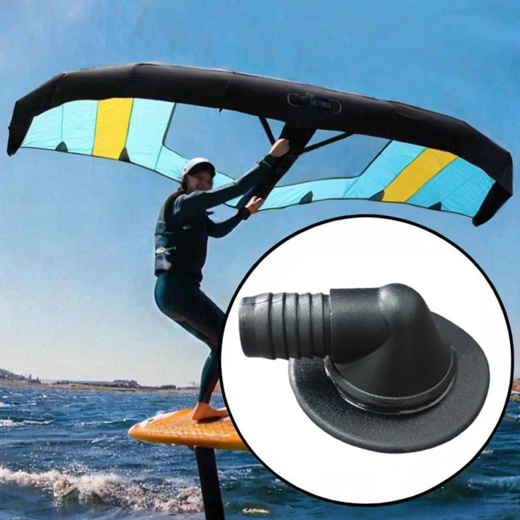 Kiteboarding Valve Kite Bladder Valve 90 Degree Surfing Kite Pump Valve Kitesurfing Valve for Bladder Repairing
