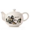 Ceainic ceramic lucrat manual chinezesc, porțelan, decor pentru casă, ceainice de birou, culoare albă, ceainic, fierbătoare, livrare directă