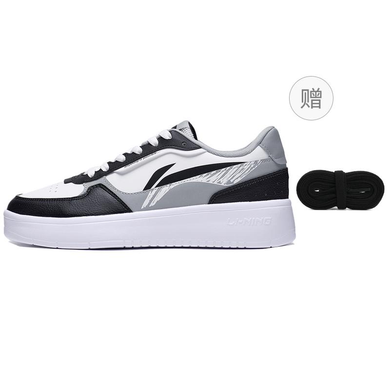 Li Ning Duda Skateboard Shoes Men's Low top Black/Standard White AGCT333-2