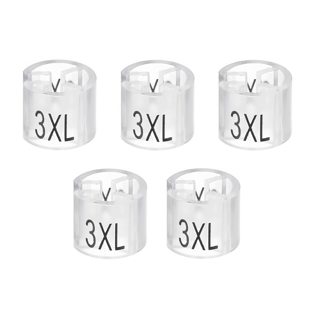 5Pcs Display Accessories Plastic Hanger Clothes Markers Label Ring Shape Size Markers Markers Hanger Tags Garment Sorting
