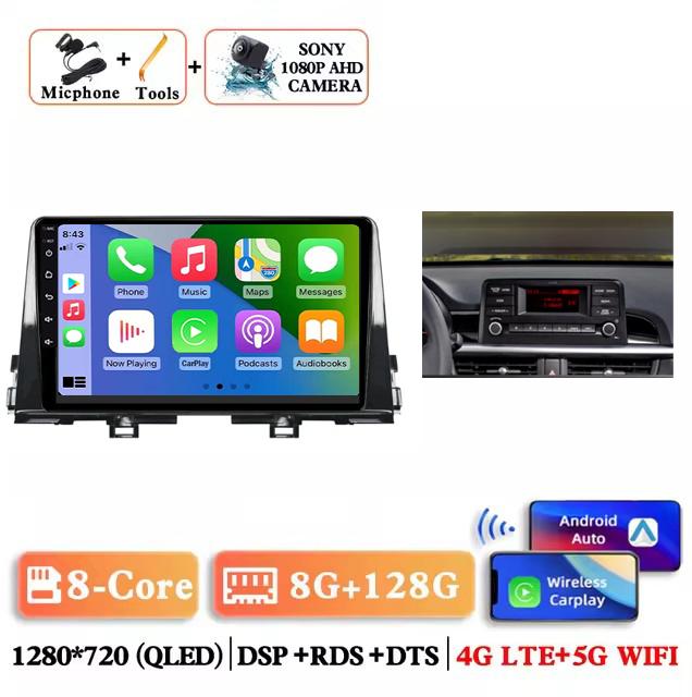 Android 14 Carplay Auto 2K Screen Car Radio Multimedia Video Player For Kia Morning 3 Picanto 2017 - 2020 2021 Autoradio Stereo