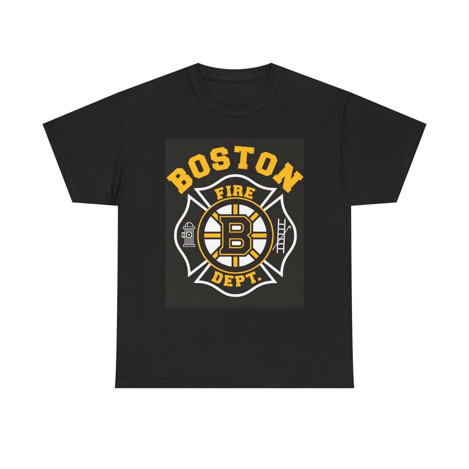 Men s and Women s T-shirts Boston Bruins Fire Department Graphic XL