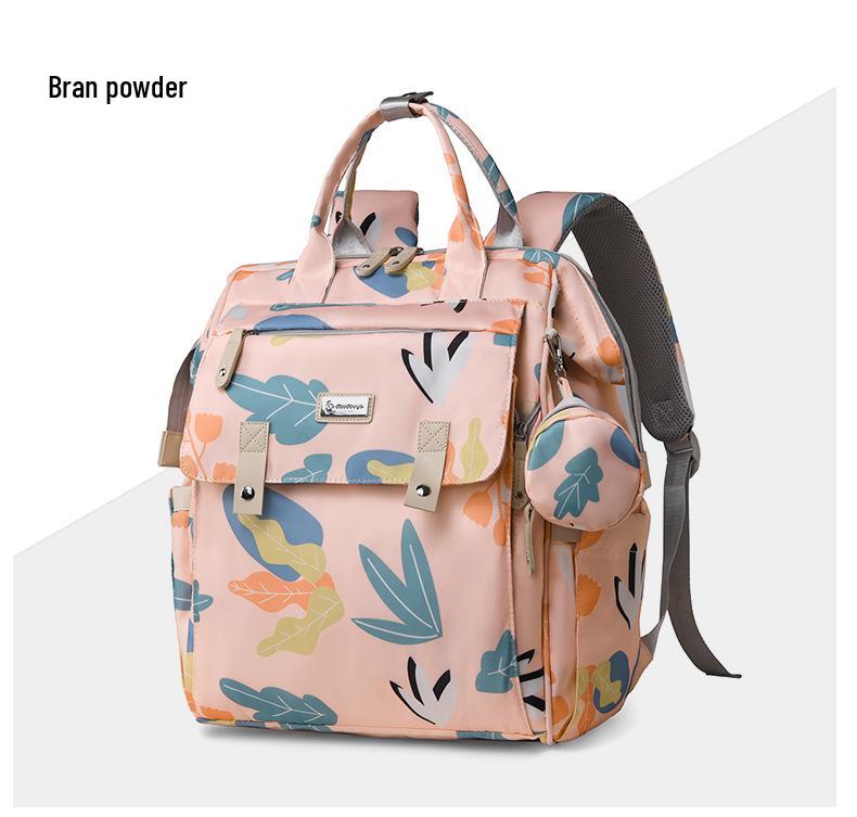 

New Large Capacity Mother & Baby Casual Backpack - Fashionable & Portable Double Shoulder Mummy Bag