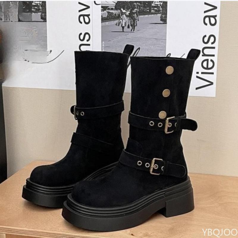 

Женские новые весенне-осенние одинарные ботинки в стиле ретро, толстая подошва, простые, удобные, универсальные короткие ботинки для повседневной носки 40