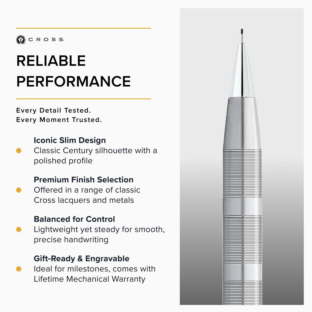 CROSS Classic Century Brushed Mechanical Pencil Imported NAT0083-14 0.7mm (Genuine Product)