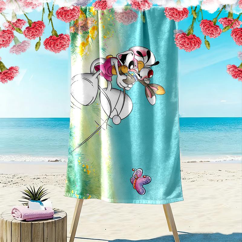 Diddl Print Beach Towel, Large Soft Quick Dry Towel for Beach Camping Swimming