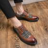 Brogue Shoes Men Classic Formal Leather British Style Shoes Male Large Size 48 Trend Business Shoes Yuppie Men’s Dress Shoes