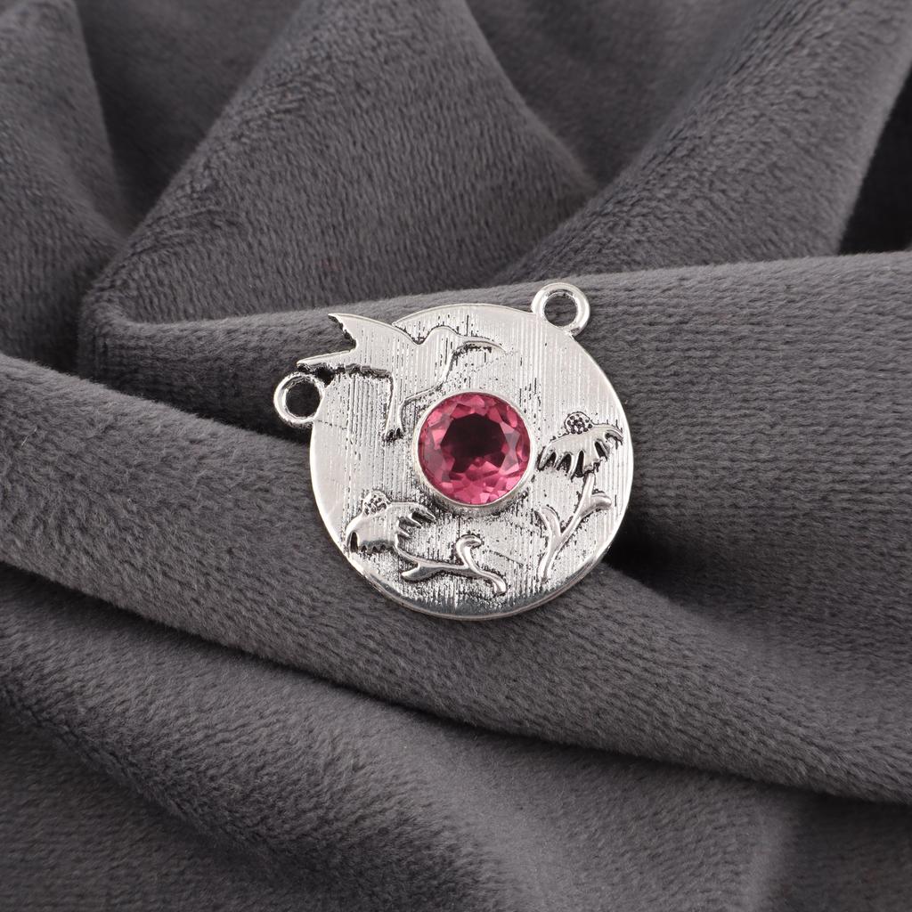 Pink Tourmaline Jewelry, 925 Solid Sterling Silver Gemstone Pendant, Handmade Jewelry, For Memorial Day