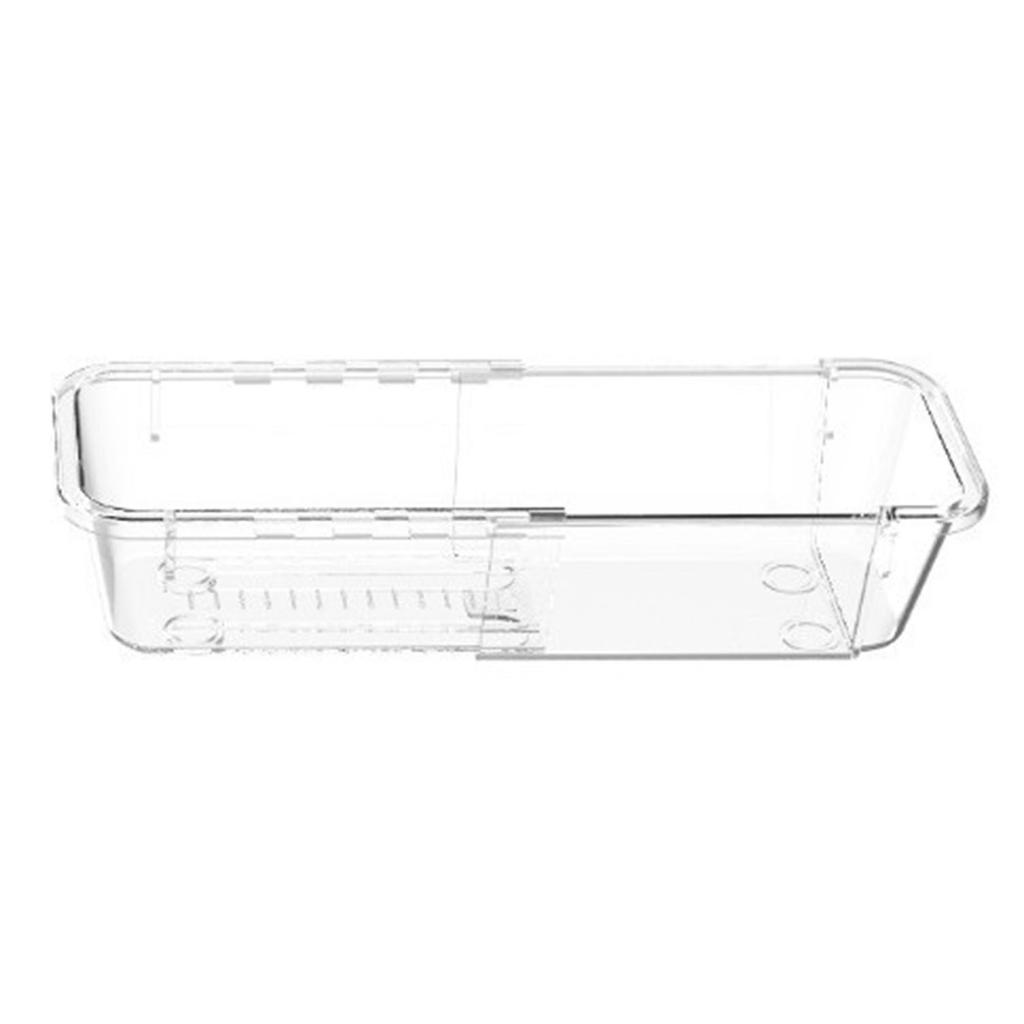 Transparent Drawer Partition Storage Box Freely Extendable and Stackable Storage Box Desktop for Organizing Sundries Storage Compartment Box