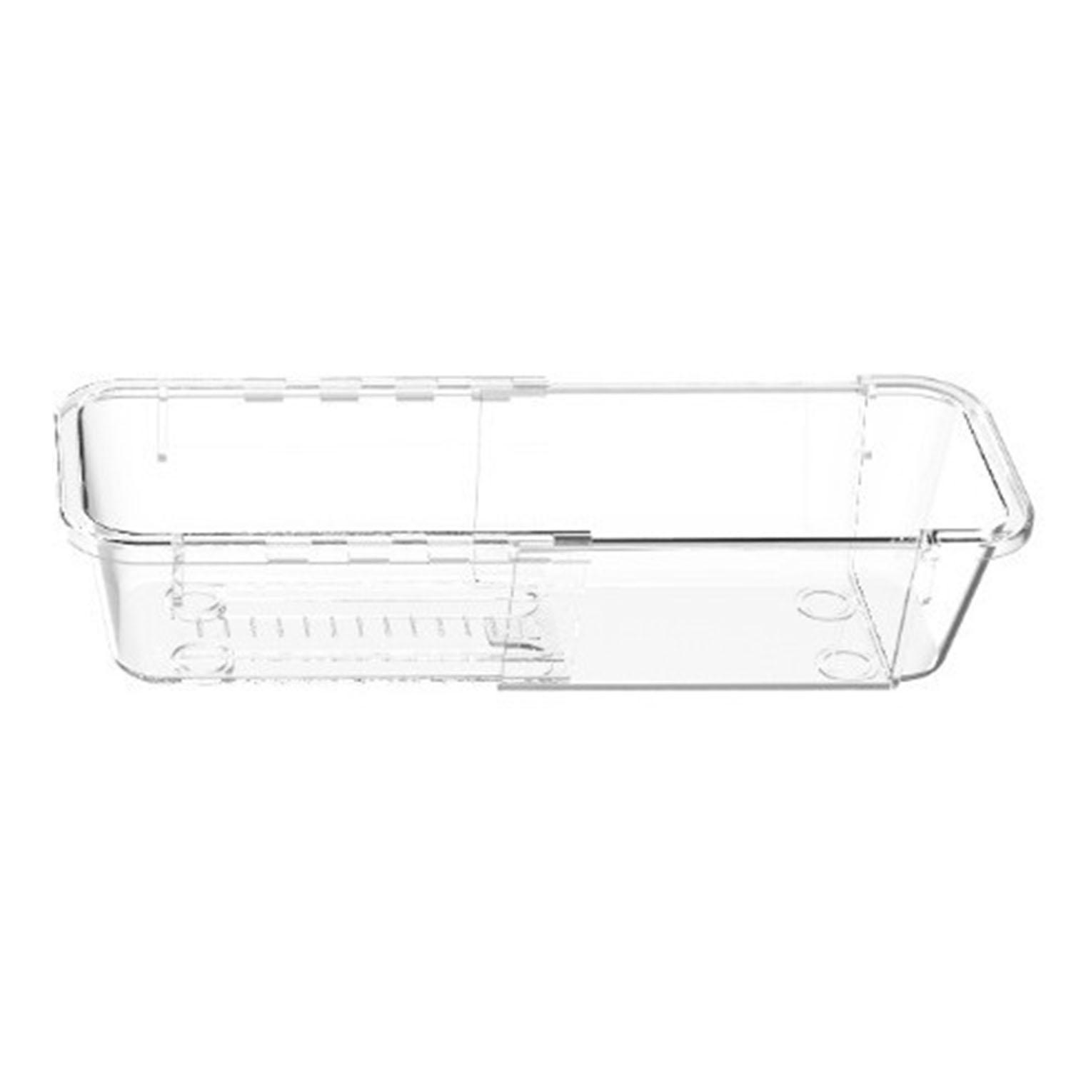 Прозрачный разделитель для ящика коробка для хранения свободно расширяемая и штабелируемая настольная для организации мелочей коробка с отсеками для хранения M 1PC 897₽