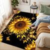Sunflower Butterflies Living Room Nonslip Area Rug Soft Carpet For Bedroom Game Playroom Sofa Office Home Decor Doormat Christmas Gift C929615