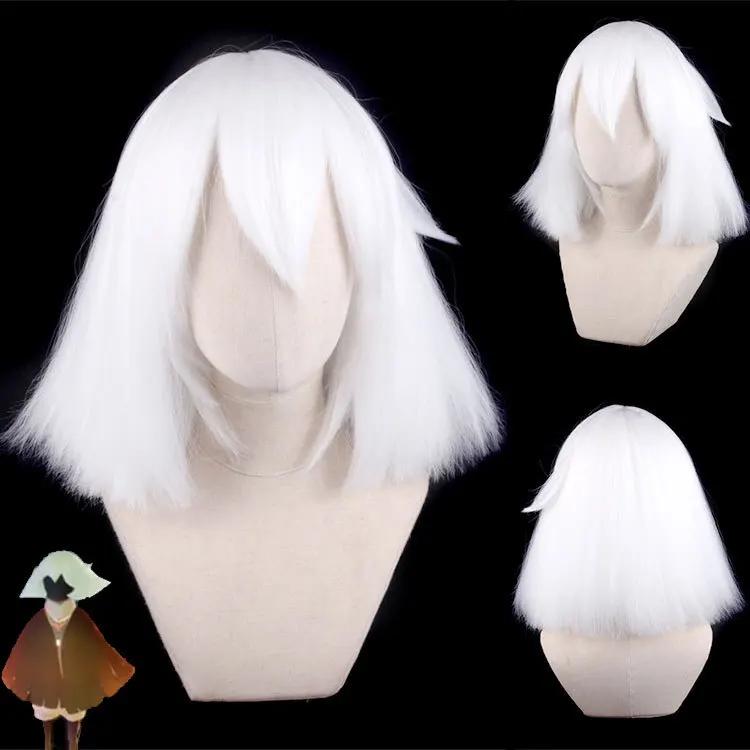 Sky Light Awaits Parrucca Personaggio Anime Cartone Animato Cosplay Lolita Capelli Bianchi Figli della Luce Daleth Costume di Halloween