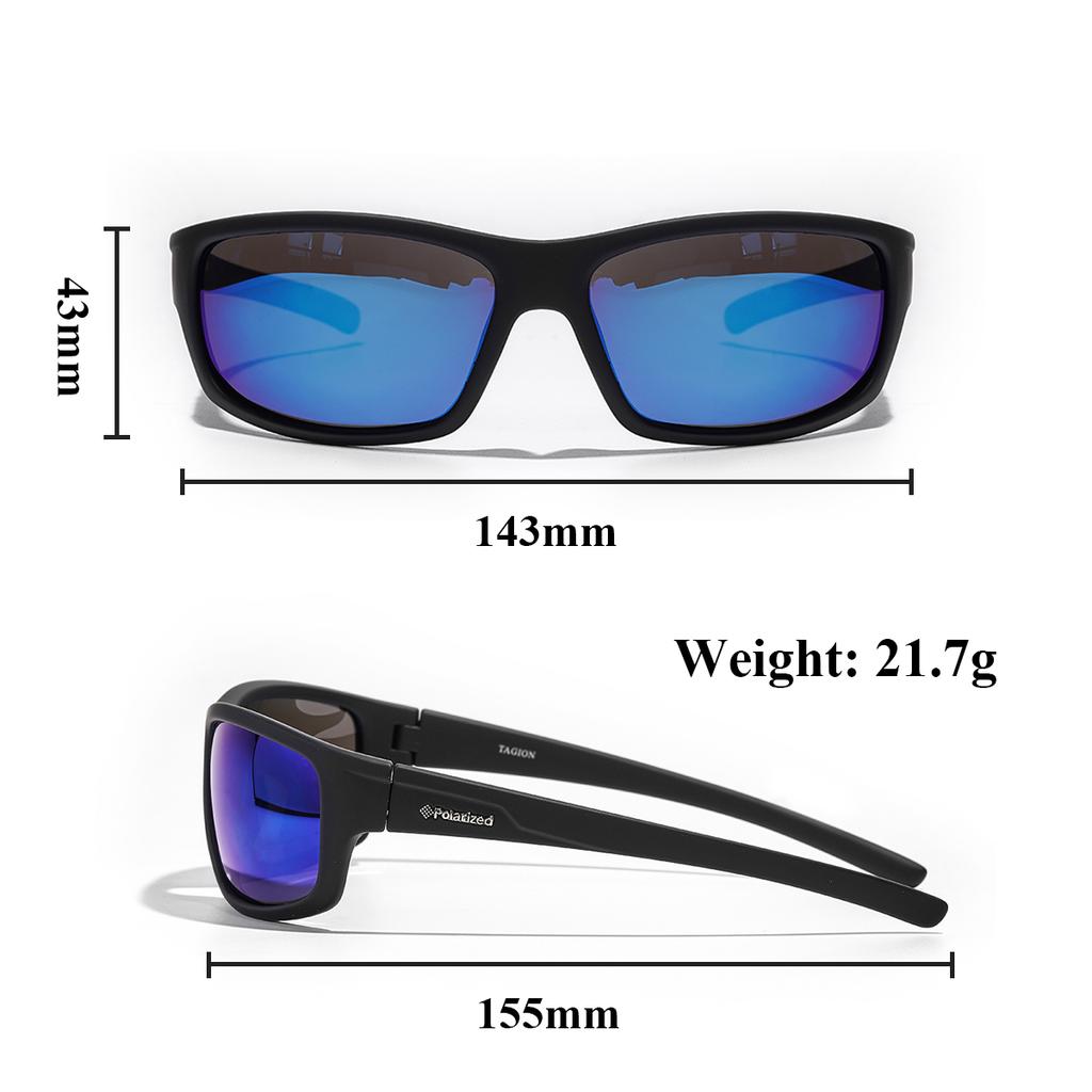 Ruiao Polarized Sunglasses anti glare Men Sport Hipster women Glasses UV400 Hiking cycling Wrap outdoor bike Sunshades fishing